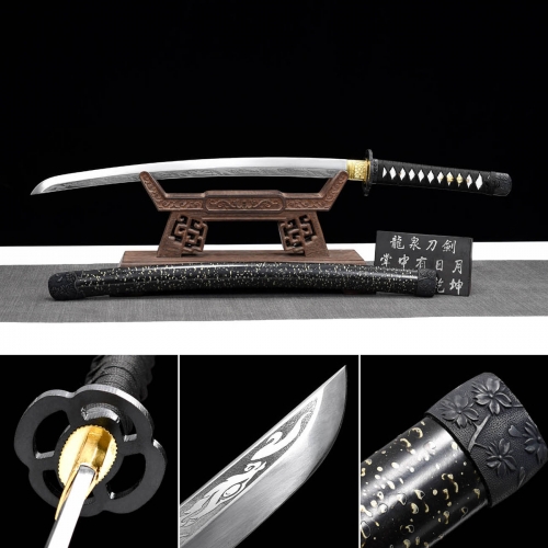 Handmade Recher Wakizashi,Japanese samurai sword,Real Wakizashi,High-performance manganese steel