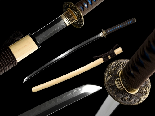 T10 Steel Clay Tempered With Hamon Real Primary Color Katana Sword Handmade Japanese Samurai Sword Full Tang